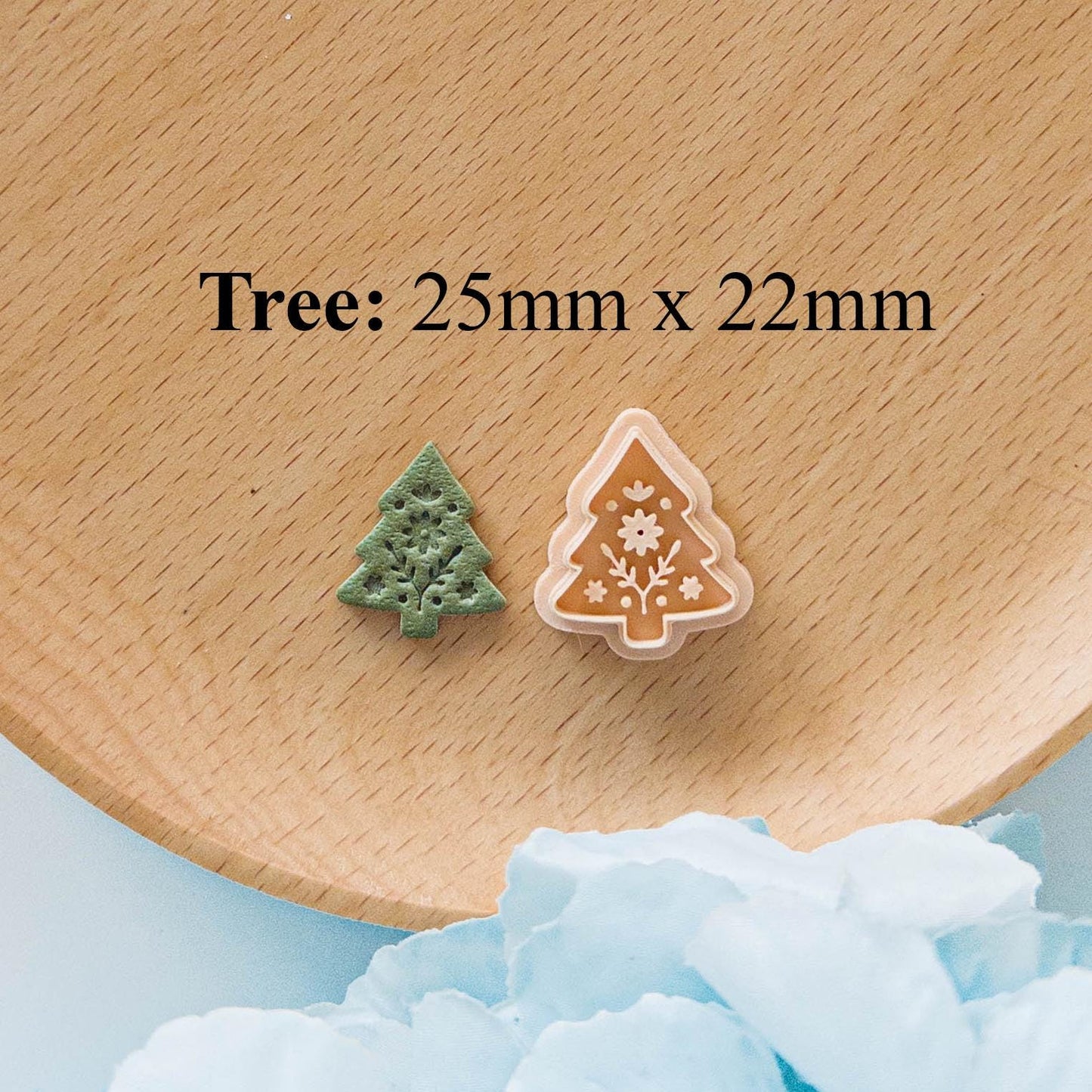 Christmas Engraved Clay Cutter Bundle for Polymer Clay Holiday Earrings
