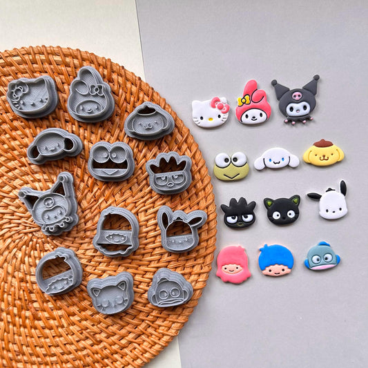 Hello Kitty & Friends Japan Character Polymer Clay Cutter Set