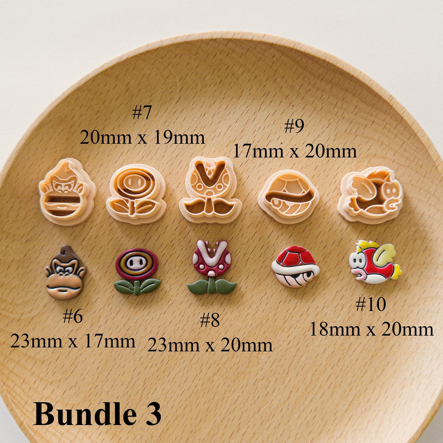 Super Mario Clay Cutter Set For Earring Making and Crafts