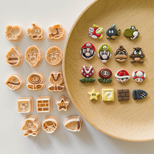 Super Mario Clay Cutter Set For Earring Making and Crafts