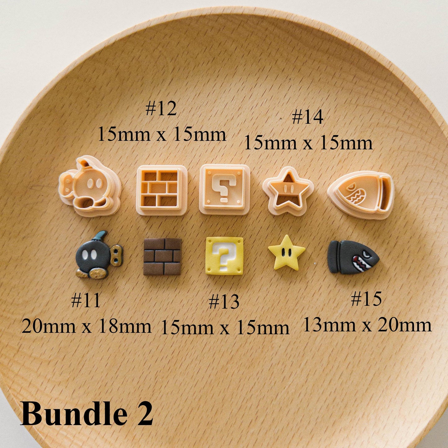 Super Mario Clay Cutter Set For Earring Making and Crafts
