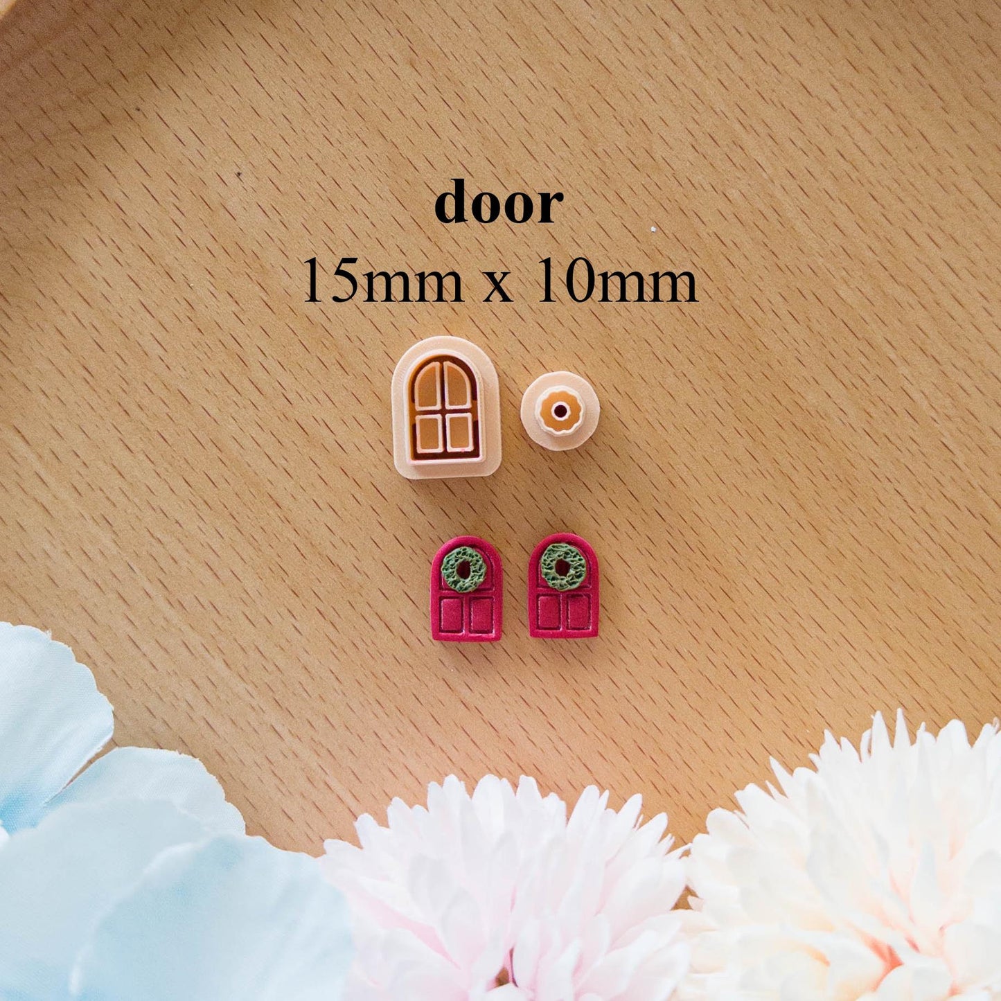 Christmas Mini Polymer Clay Cutter Set – Truck, Tree, Bow, Pudding, Door & Gingerbread