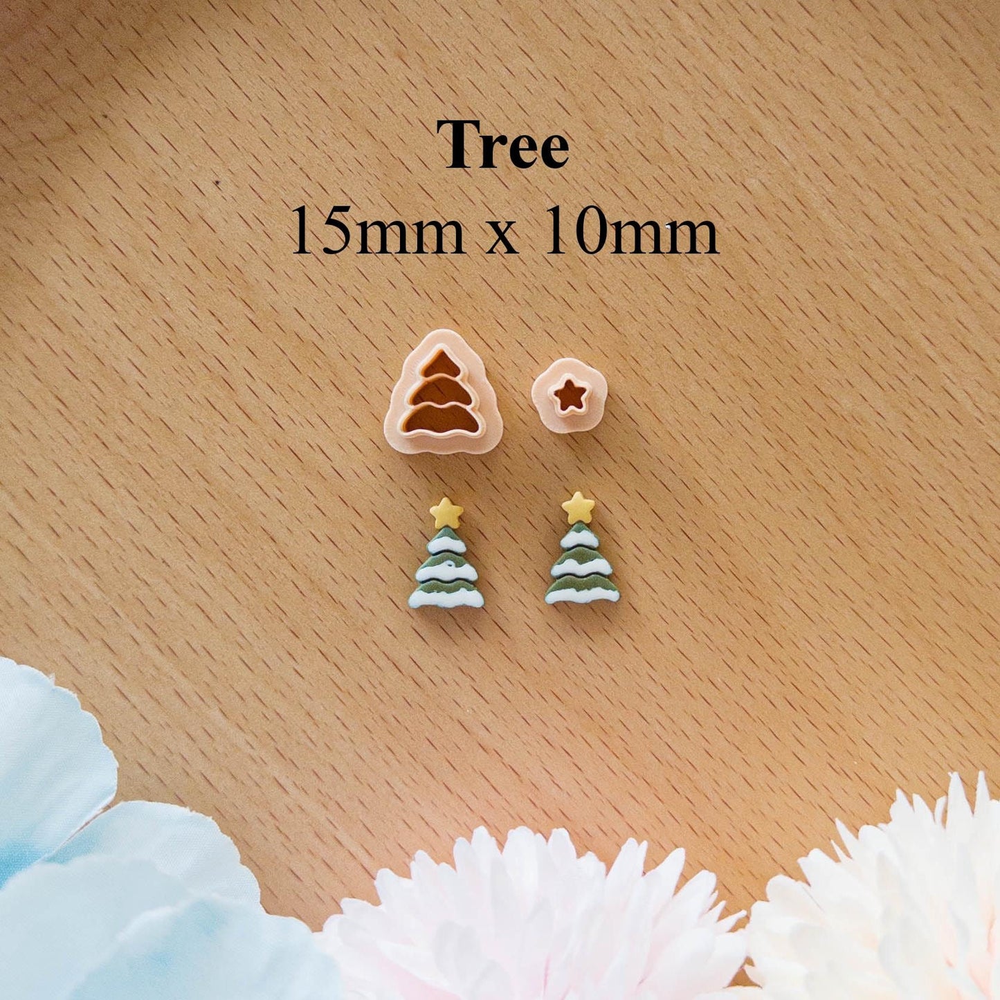 Christmas Mini Polymer Clay Cutter Set – Truck, Tree, Bow, Pudding, Door & Gingerbread
