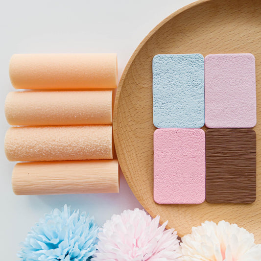 Polymer Clay Texture Roller Set | Embossing Roller Bundle (Fine Medium Strong + Wood) | Pottery Ceramic