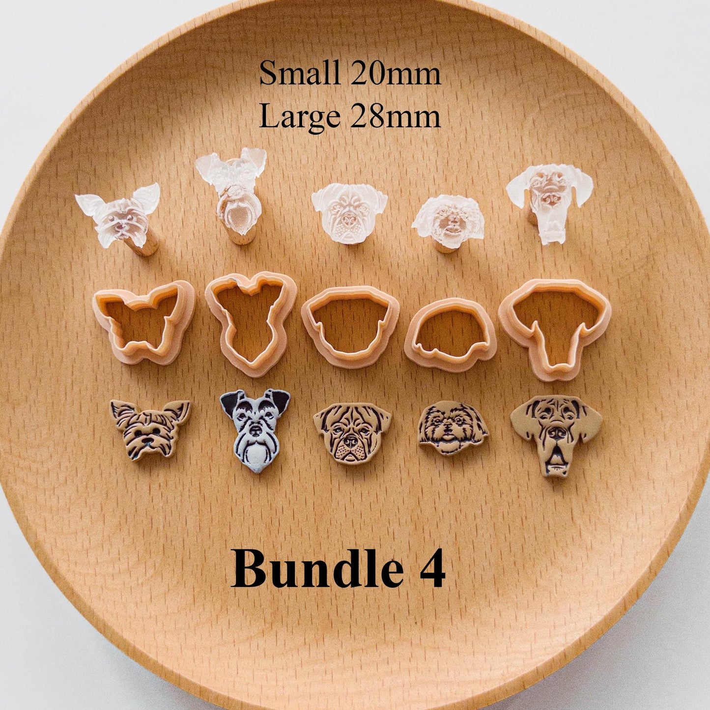 Dog Breed Clay Cutter Set for Polymer Clay Earrings, Pet Tags & Keychain | V2