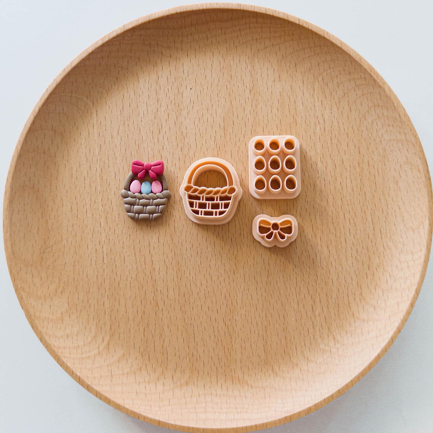 Bunny Clay Cutters | Egg, Basket, Carrot Embossers for Earrings