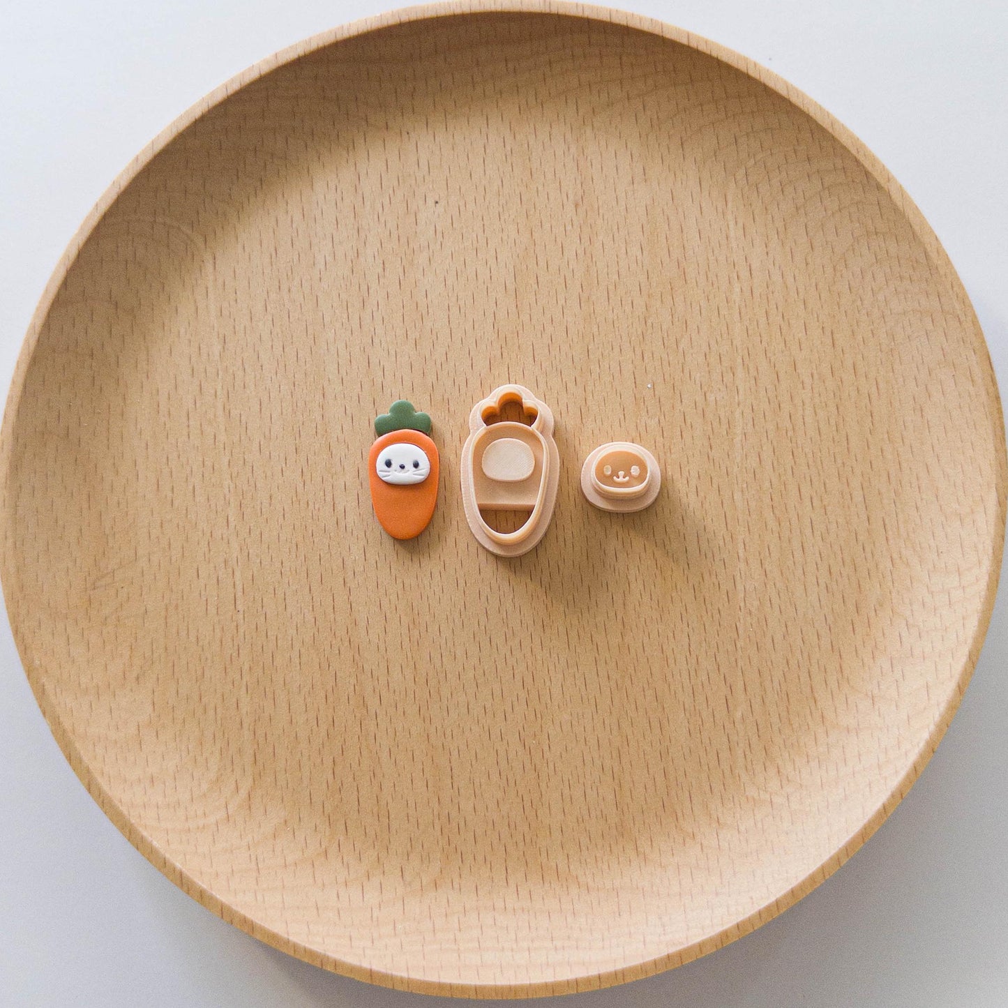 Bunny Clay Cutters | Egg, Basket, Carrot Embossers for Earrings