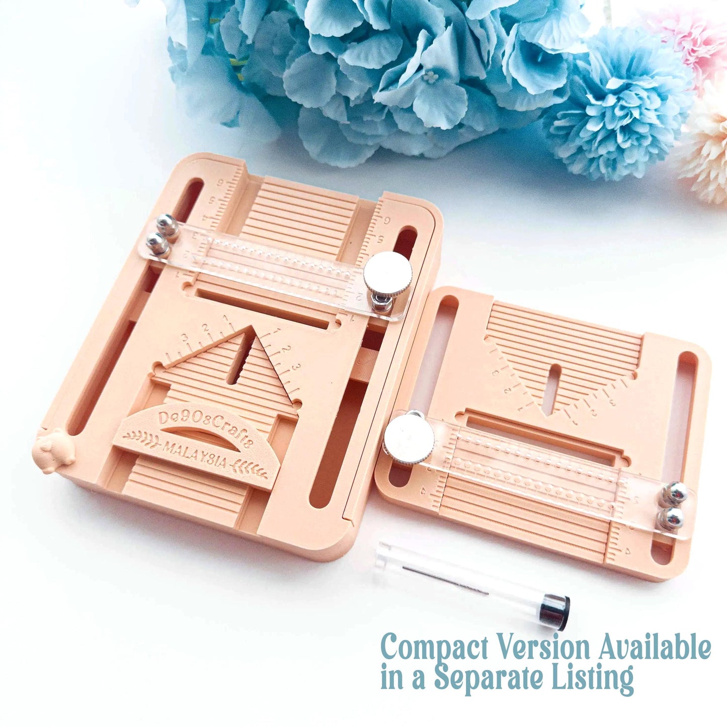 Polymer Clay Earring Drill Guide with Storage | Hole Punch Tool with Dustbin