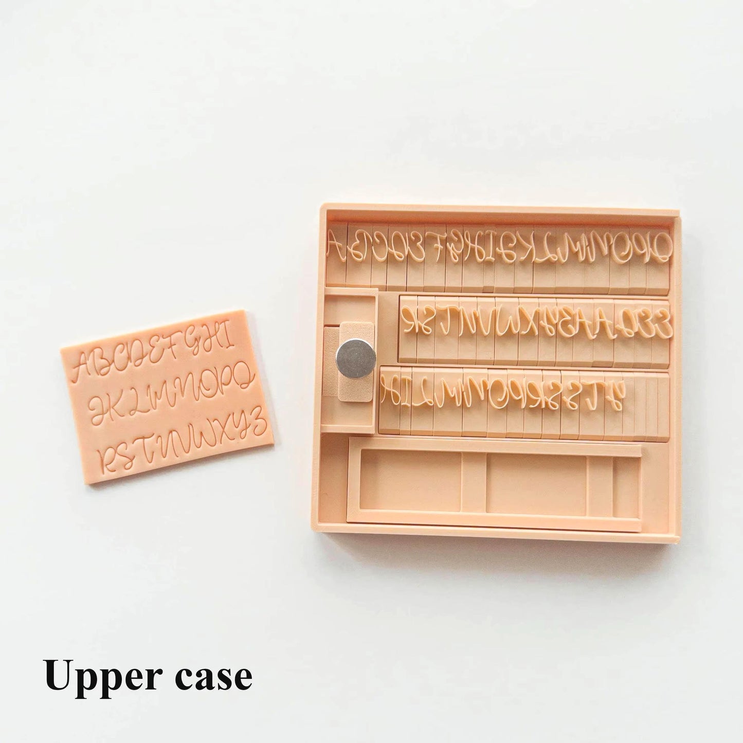 Script Alphabet Stamps | Cursive Letter | Handwritten Font | Polymer Clay and Fondant
