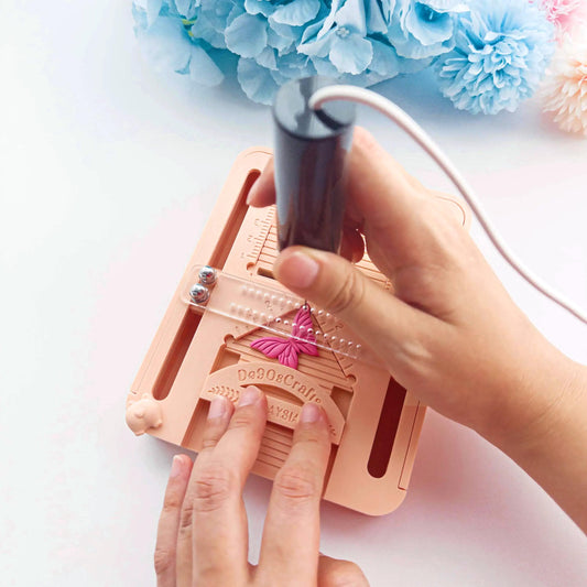 Polymer Clay Earring Drill Guide with Storage | Hole Punch Tool with Dustbin