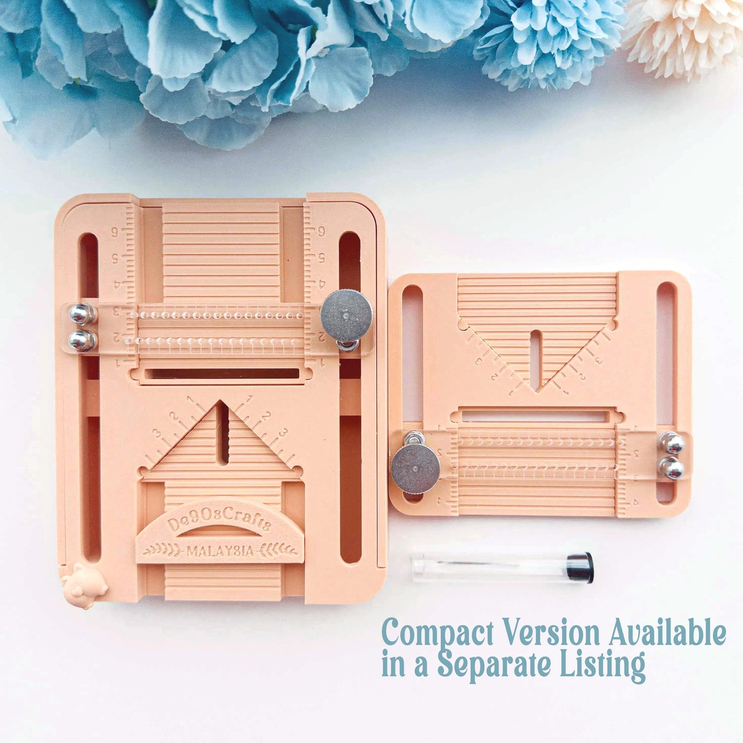 Polymer Clay Earring Drill Guide with Storage | Hole Punch Tool with Dustbin