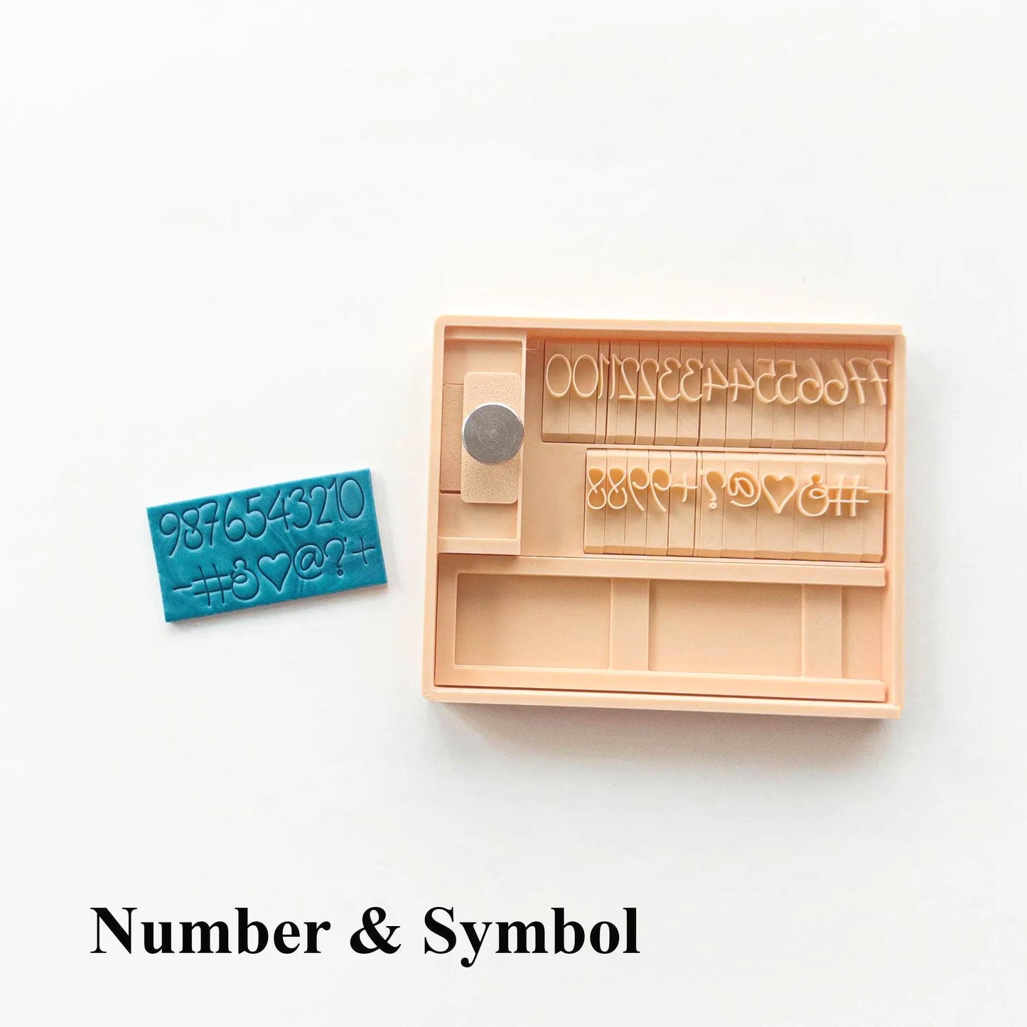 Script Alphabet Stamps | Cursive Letter | Handwritten Font | Polymer Clay and Fondant