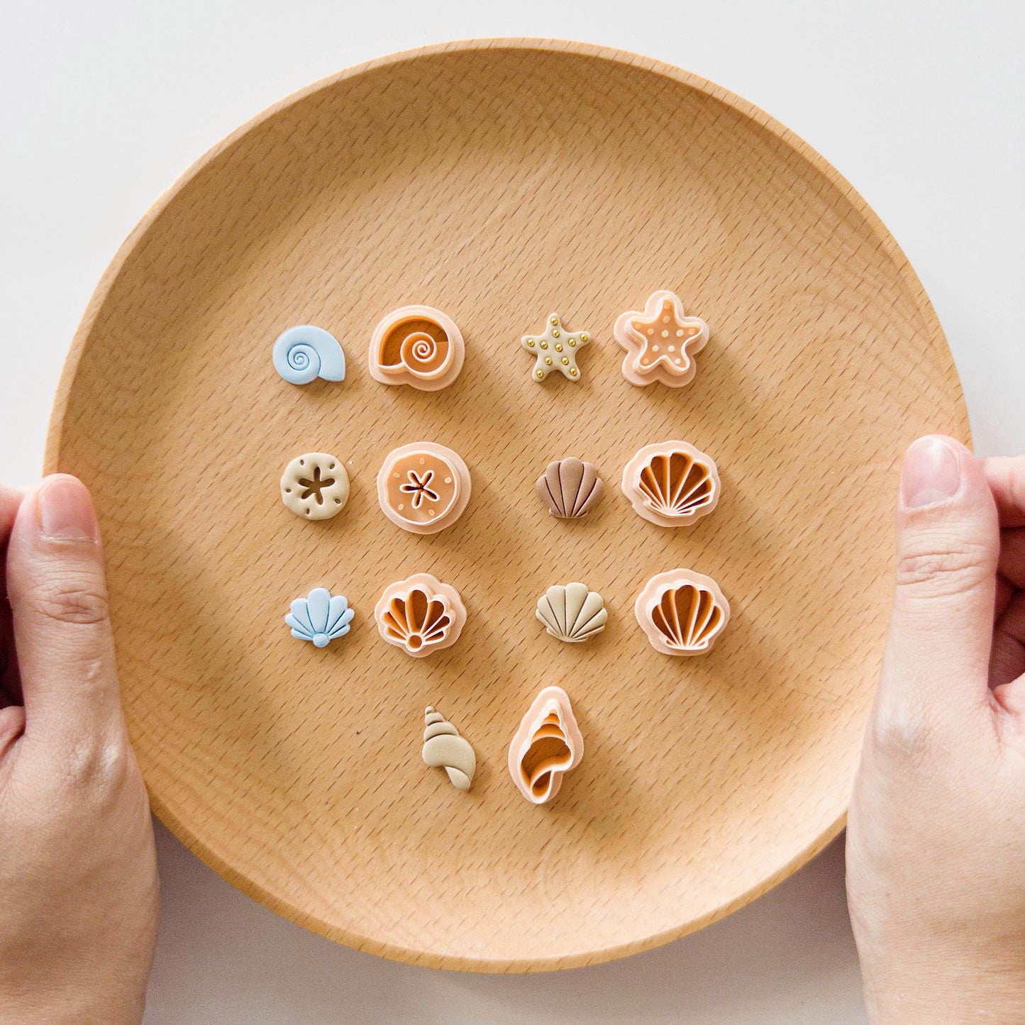 Mini Seashell Clay Cutter Set for Polymer Clay Beach Stud Earrings
