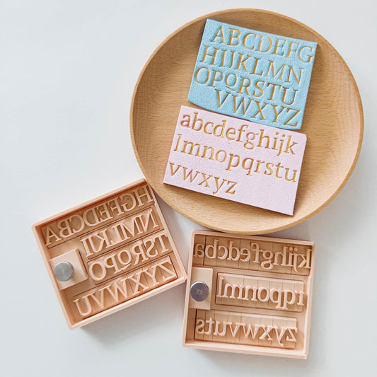 Serif Alphabet Clay Stamp Set for Polymer Clay, Fondant Letters