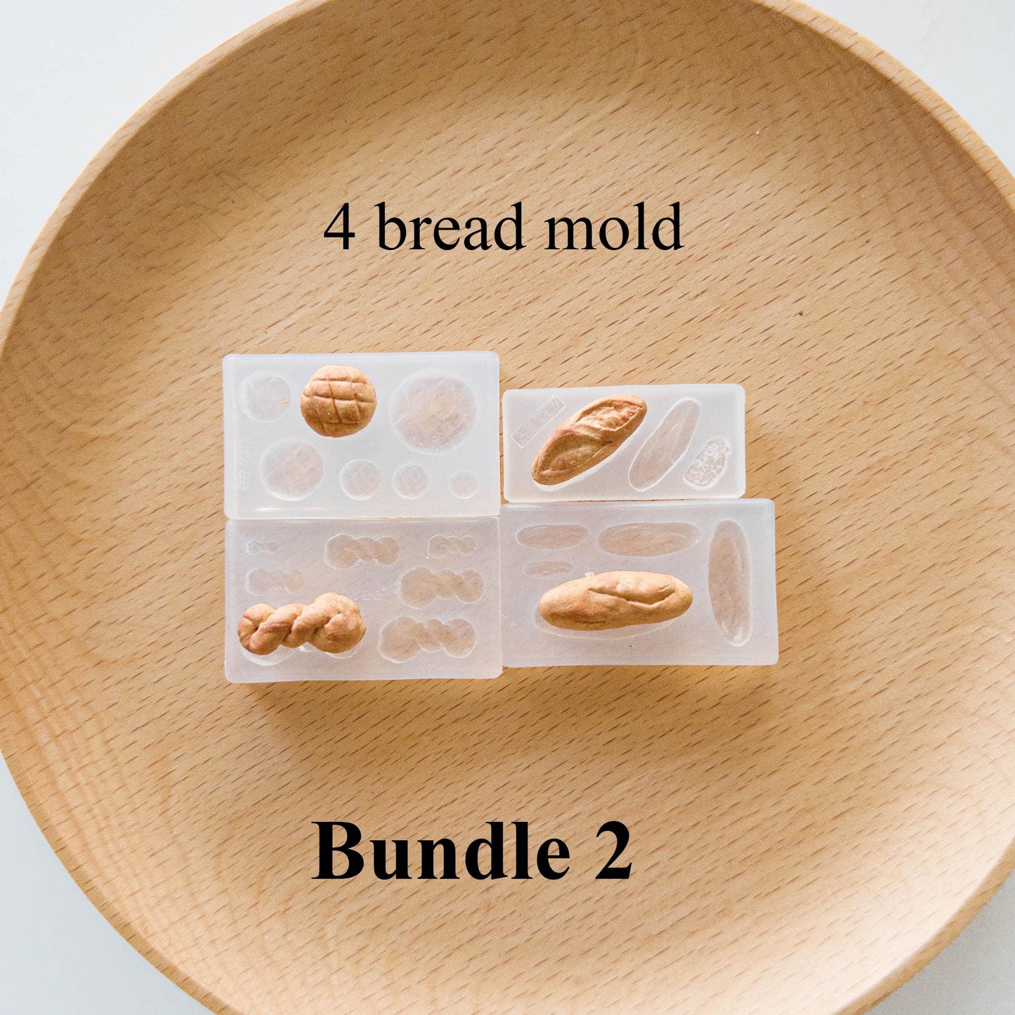 Mini Bakery Mold & Tray Tool Bundle for Polymer Clay Food Charms and Earring Making