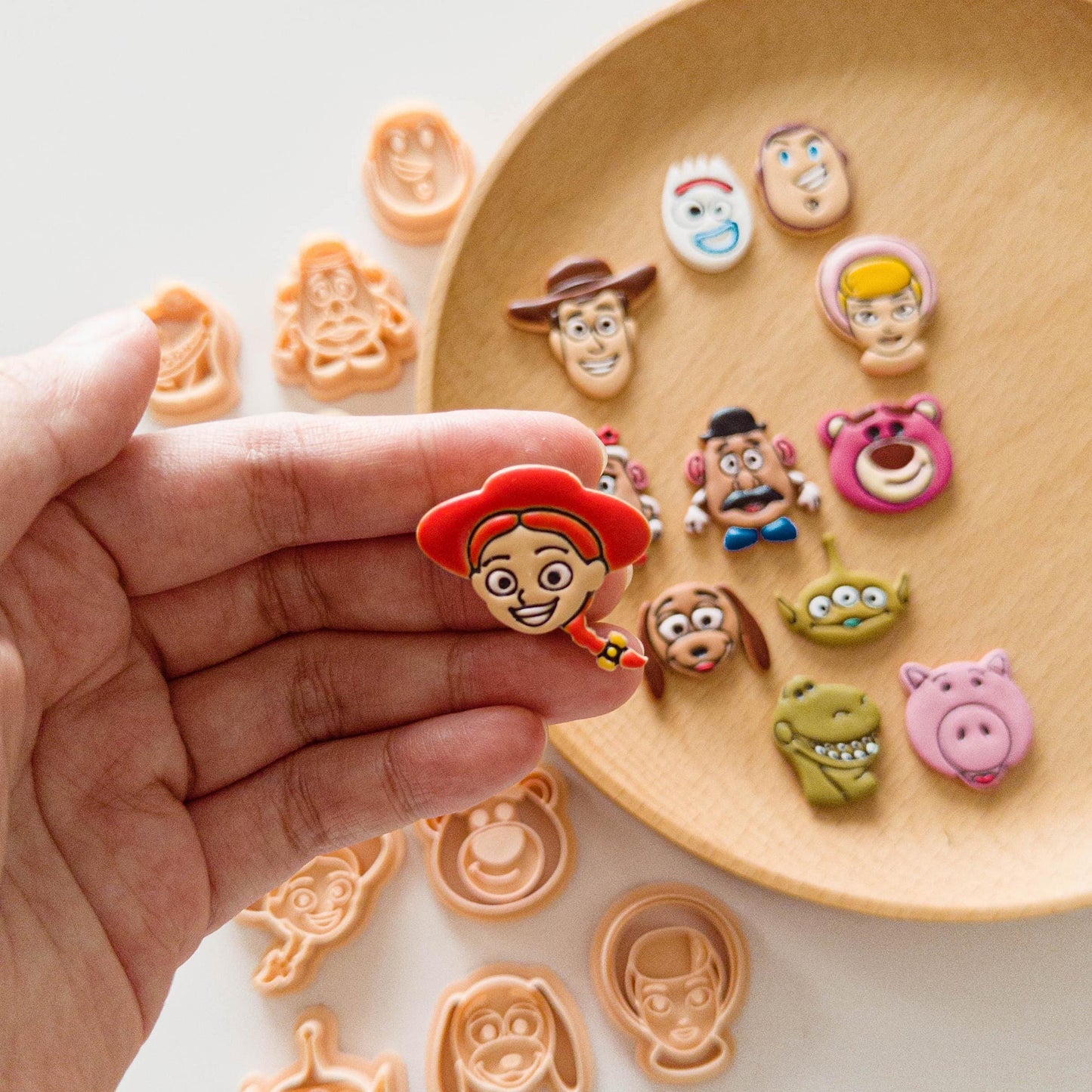 Toy Story Cartoon Character Face Clay Cutters | Mini Earring Cutter Set