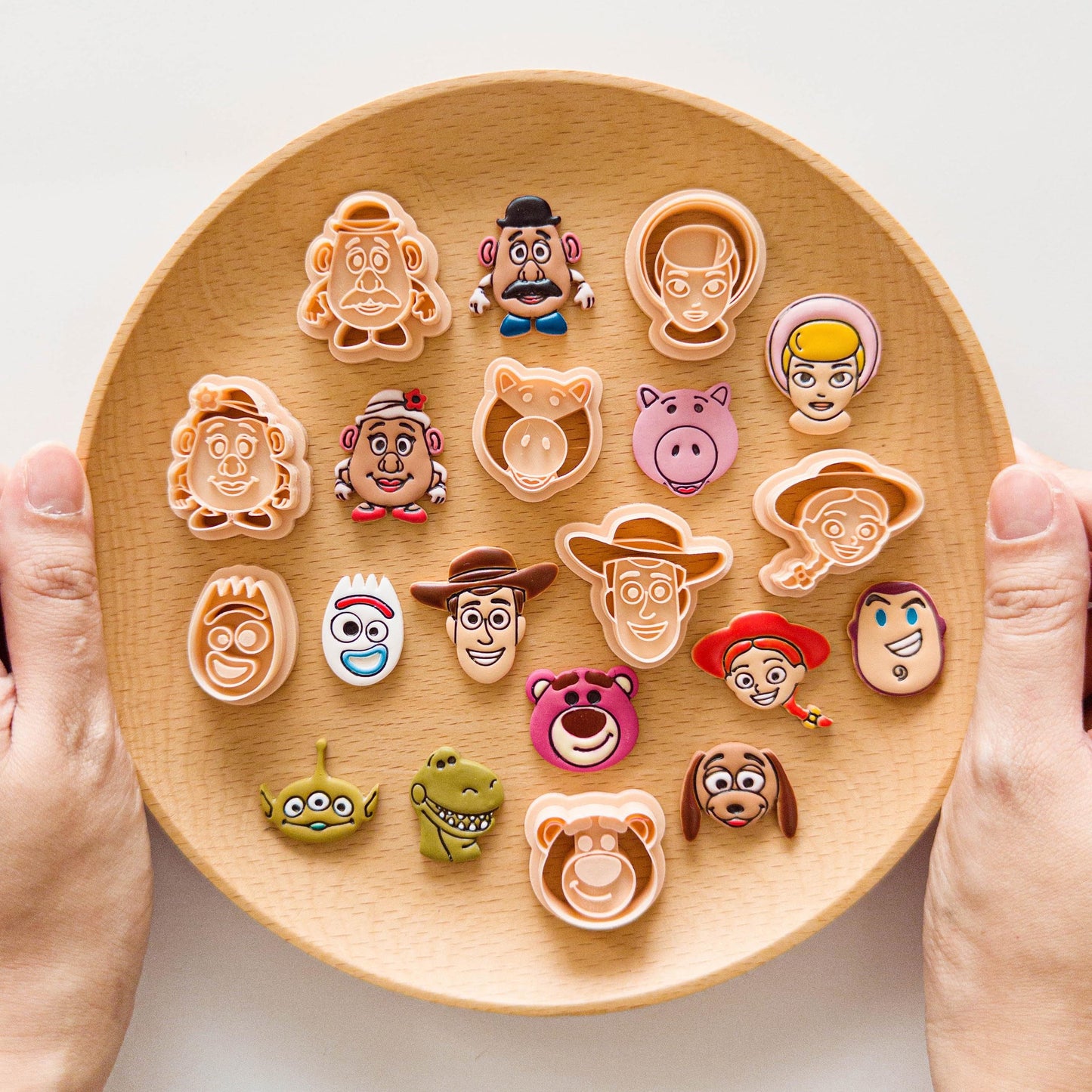 Toy Story Cartoon Character Face Clay Cutters | Mini Earring Cutter Set