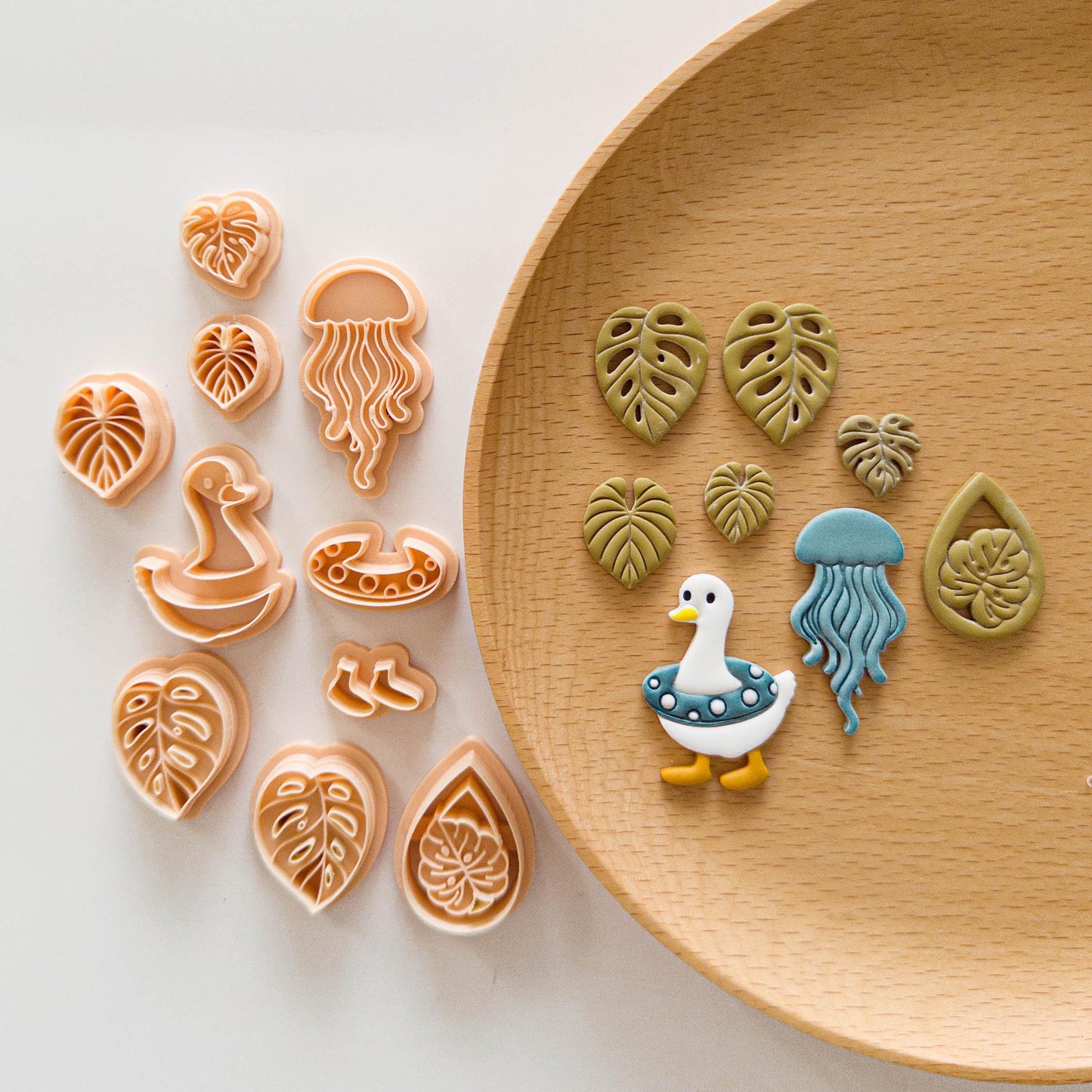 Summer Tropical Clay Cutter Bundle for Polymer Clay Earrings