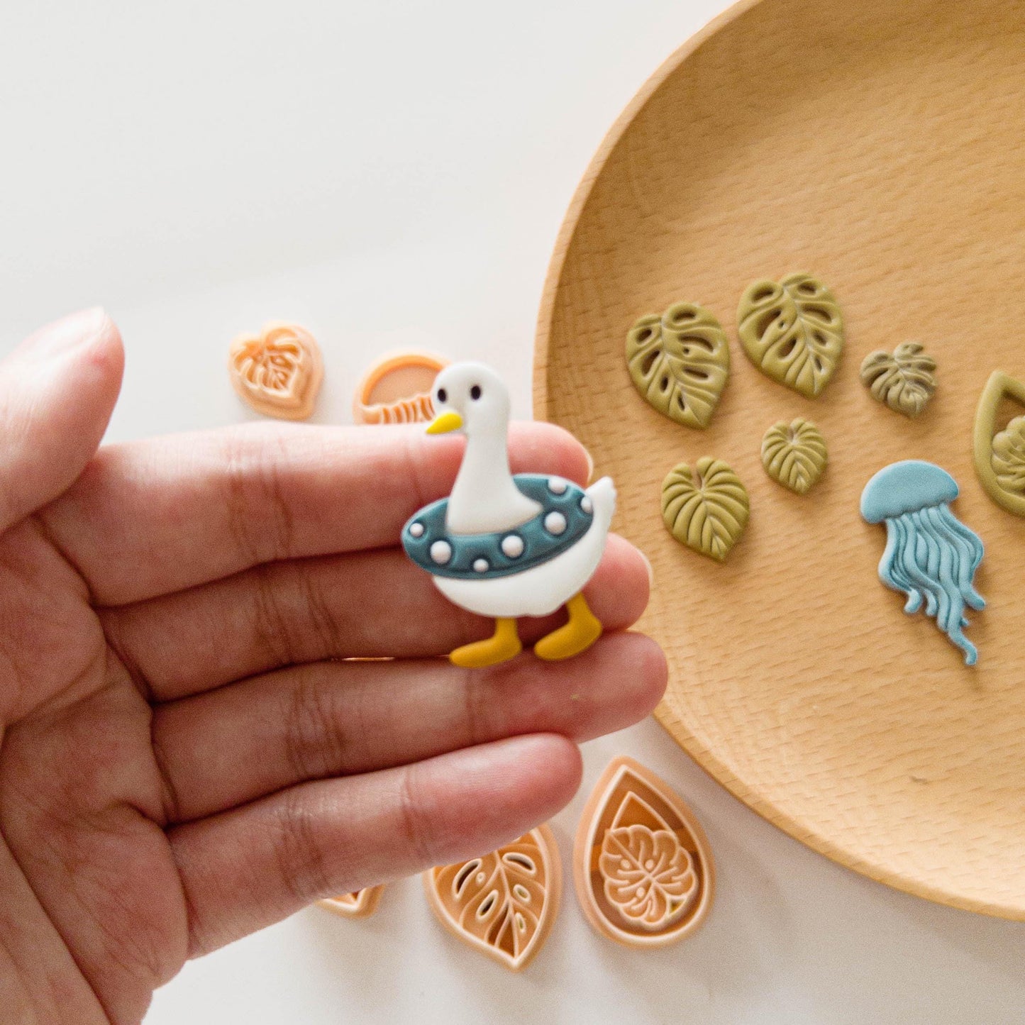 Summer Tropical Clay Cutter Bundle for Polymer Clay Earrings