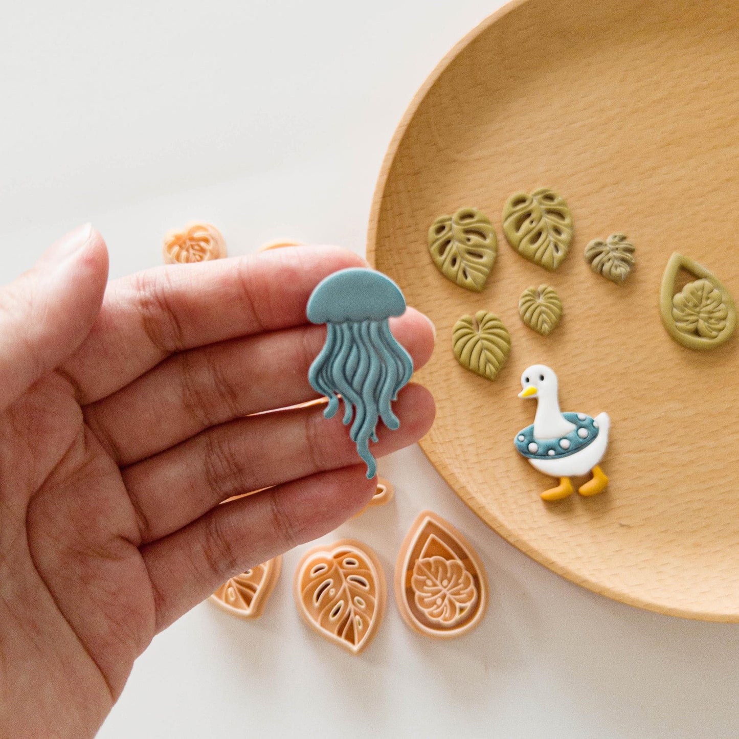 Summer Tropical Clay Cutter Bundle for Polymer Clay Earrings
