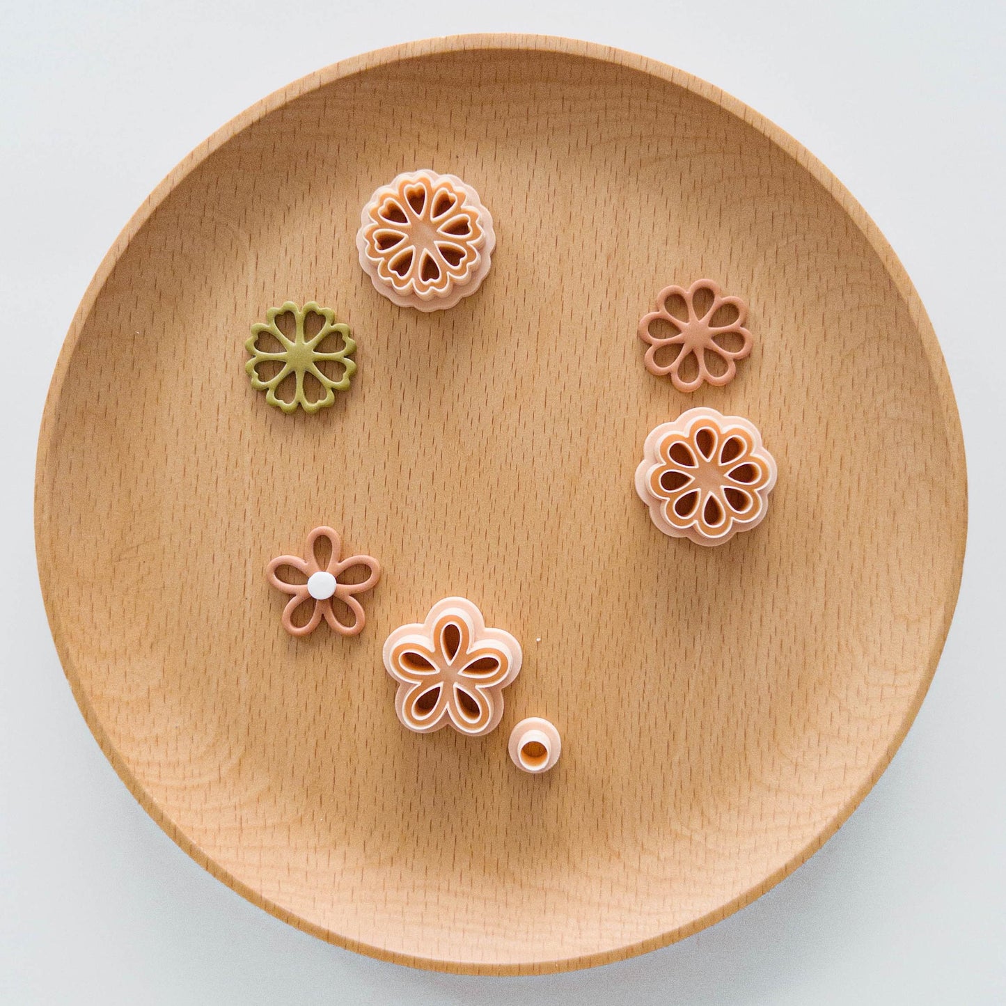 Floral Polymer Clay Cutters Bundle | Daisy Rose Petal Earring Clay Tools
