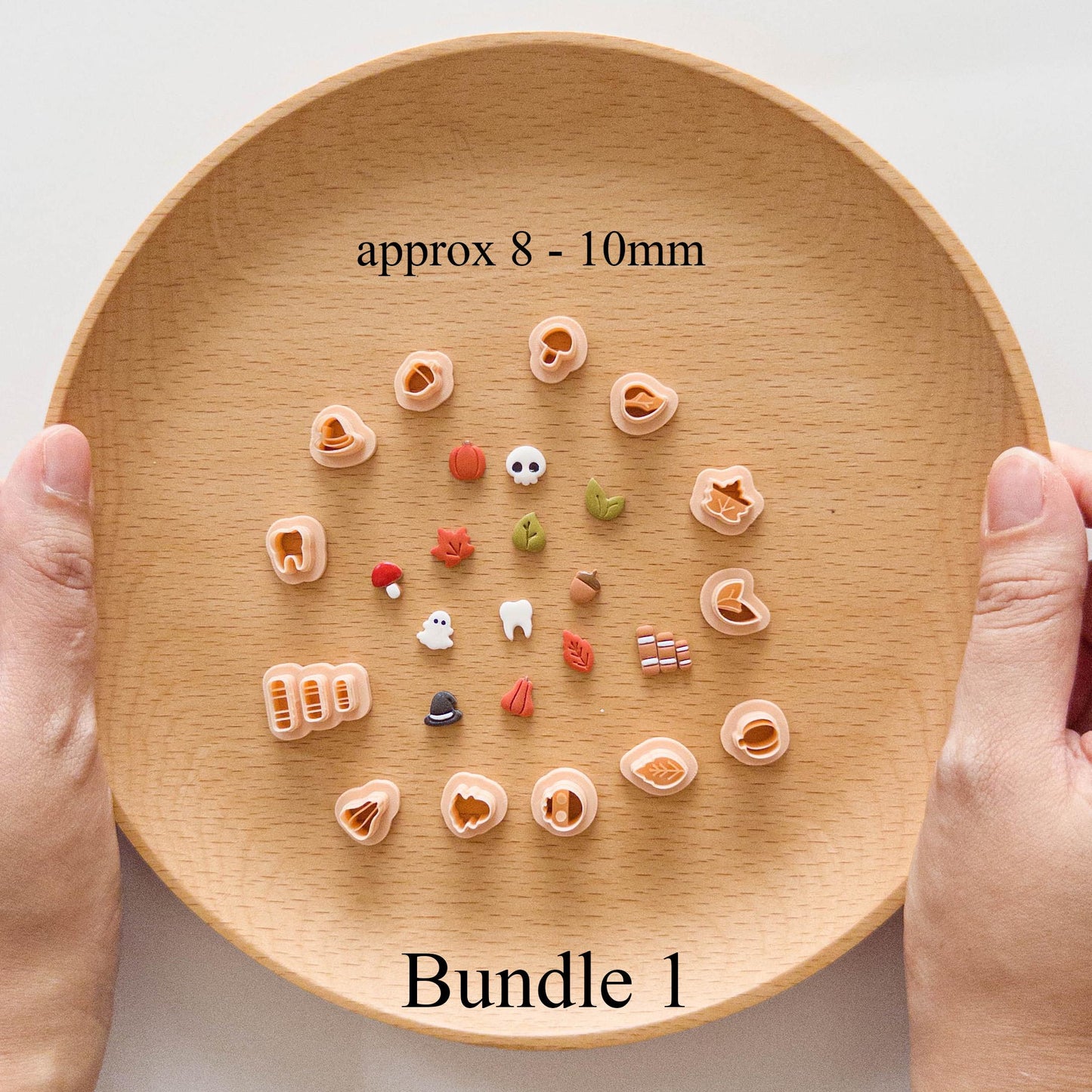 Halloween Bookshelf Polymer Clay Cutter Sets – Mini Accessories & Shelf Designs