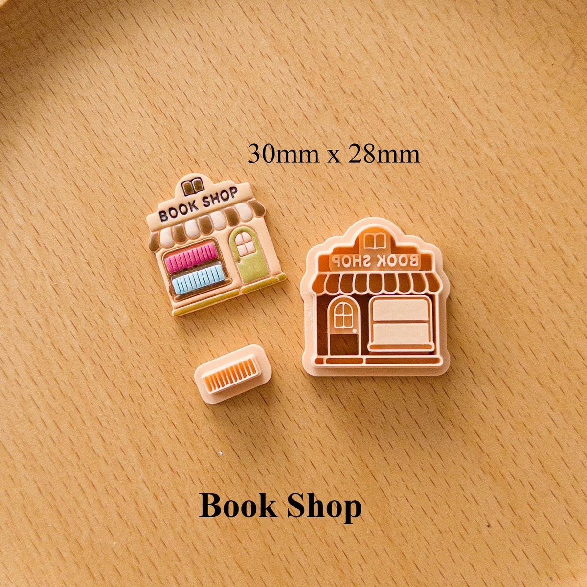 Mini Shop Polymer Clay Cutters, 10-Piece Storefront and Accessory Set