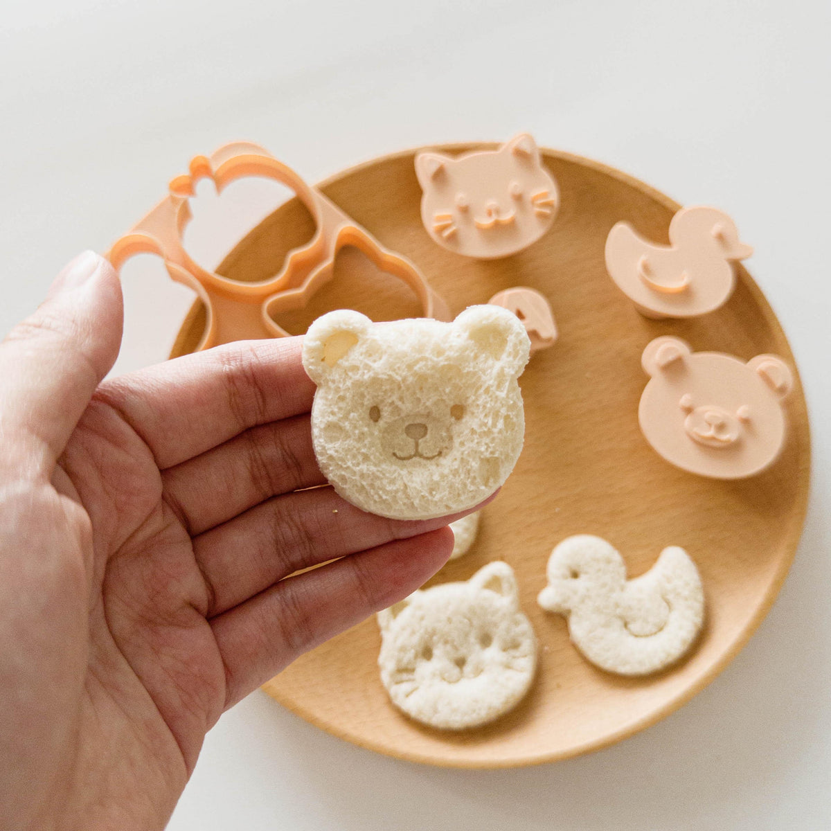 Sandwich Cutters for Kids, 8-Design ABCD and Vehicle Stamp Set